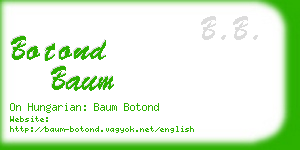 botond baum business card